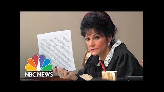 Judge Rosemarie Aquilina Slams Larry Nassar’s Letter About Sentencing  NBC News [upl. by Asyle]