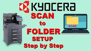 How to configure scan to pc on Kyocera TASKalfa 3212i  Scan file direct save in PC in Hindi 2023 [upl. by Margalit766]