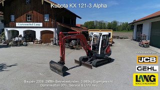 Kubota KX 1213 Alpha DEMO  Lang Machinery [upl. by Eillac]