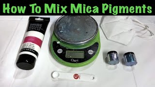 Mixing Mica Powders With Gloss Gel Medium ✨ DIY Metallic Paints ✨ Acrylic Pouring Tutorial [upl. by Newbold]