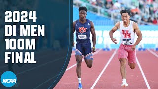 Mens 100m final  2024 NCAA outdoor track and field championships [upl. by Sardse]