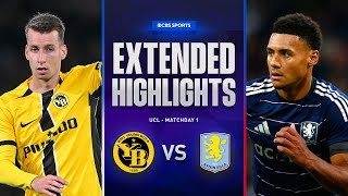 Young Boys vs Aston Villa Extended Highlights  UCL League Phase MD 1  CBS Sports Golazo [upl. by Revorg]