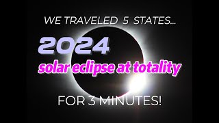 2024 SOLAR ECLIPSE TOTALITY FROM TEXAS [upl. by Areem]