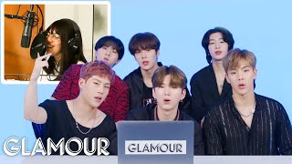 Monsta X Watches Fan Covers on YouTube  Part 2  Glamour [upl. by Notsgnal763]