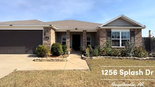 1256 Splash Dr Fayetteville AR [upl. by Iveson161]