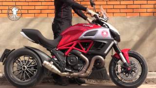 Competition Werkes Exhaust on Ducati Diavel 2011 High Quality Sound Record HQSR 4K [upl. by Nale987]