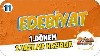 11Sınıf Edebiyat 1Dönem 2Yazılıya Hazırlık  2022 📝 [upl. by Nayra]