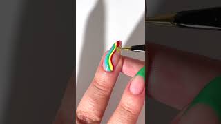 Easy DIY Nails St Patricks day nail art tutorial [upl. by Refannej230]