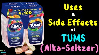 Tums Tablets Calcium Carbonate – Side Effects Uses Mechanism of Action Dosage Warnings [upl. by Skurnik19]