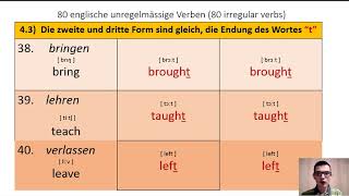 Englisch unregelmäßige verben [upl. by Manton658]