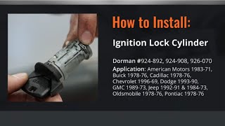 GM Ignition Lock Cylinder Repair Video by Dorman Products [upl. by Namyl964]