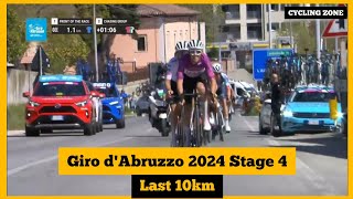 Giro dAbruzzo 2024 Stage 4 Last 10km [upl. by Divadnoj]