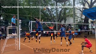 Christ College Irinjalakuda Vs GCPE Kozhikode  Calicut University Inter Zone Volleyball Live [upl. by Adriena]