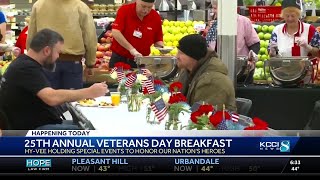 HyVee honors veterans with 25th annual Veterans Day breakfast [upl. by Rorrys]