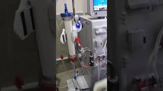 Priming of NIPRO Surdial 55 plus Hemodialysis machine [upl. by Nniroc]