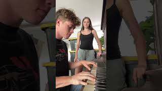 Can you guess it😂 piano funny girlfriend [upl. by Edda]