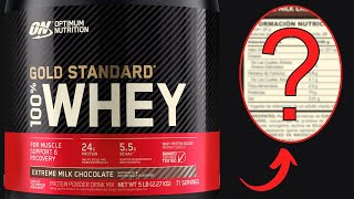 🔎Esto ESCONDE la MEJOR PROTEÍNA 🚫100 Whey GOLD STANDARD Optimum Nutrition 🔬✅ [upl. by Sapphira]