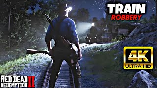 Red Dead Redemption 2  Train Robbery With John Marston Mission RDR2 Chapter 2 [upl. by Spragens]