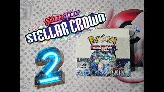 Opening a Booster Box of Pokemon Stellar Crown Part 2 [upl. by Reichel439]