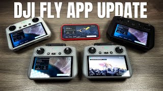 DJI Fly App Update v1128 New Custom Text Size [upl. by Thorndike]