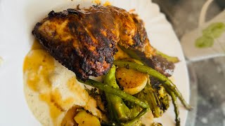 Roast chicken with steam veggies [upl. by Neibaf]