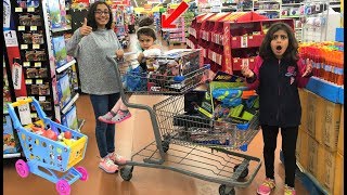 Kids Pretend Play Shopping at Toys store for fun surprise birthday toy [upl. by Page993]