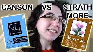 CANSON VS STRATHMORE  Best Cheap Watercolor Paper [upl. by Narod]