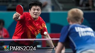 China roars past France with AUTHORITY to reach mens table tennis team final  Paris Olympics [upl. by Donella]