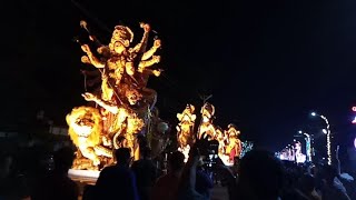 Bhashan Dance  Durga Thakur Visarjan  Kolkata Durga Puja  Ashoknagar Kalyangarh  Tanoy Dutta [upl. by Gridley]