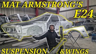 Plowing Through It Mat Armstrongs Classic BMW E24 Restoration  Suspension Wings amp Shot Blasting [upl. by Etteneg615]