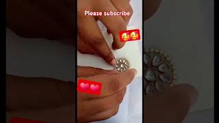 Diy Beautiful Kundan Ring 💍🥰diy trending ytshorts youtubepartner shorts [upl. by Erehs356]