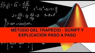 Método del Trapecio  CON GRÁFICO  Matlab Explicación paso a paso [upl. by Onitrof]