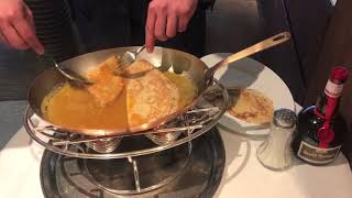 Crêpes Suzette flambées au Grand Marnier  Dessirier [upl. by Lindon556]