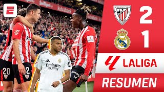 Mbappé FALLÓ OTRO PENAL y el REAL MADRID cayó 21 ante Athletic Club  La Liga [upl. by Heurlin]