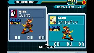 Mega Man Battle Network Chrono X Demo  Day 1 Netbattles [upl. by Reinnej]