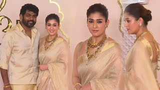 Nayanthara Vignesh Shivan at Anant Ambani Wedding  anantambaniwedding  TFPC [upl. by Yrral]