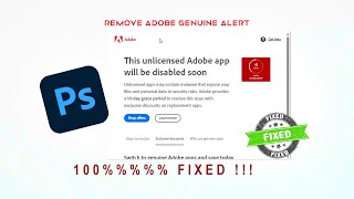 HOW TO REMOVE ADOBE GENUINE SERVICE ALERT  EASY AND SAFE  FIX FIX FIX  100 WORKING TAMIL [upl. by Ahsote]