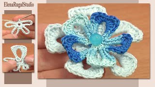 Super Easy Crochet Flower [upl. by Yamauchi]