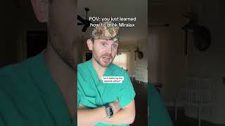 Miralax those bowels medicalstudent doctor doctors nurses medicaleducation comedy [upl. by Syramad]