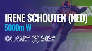 Irene SCHOUTEN NED  Winner  5000m W  Calgary 2  SpeedSkating [upl. by Ahearn]