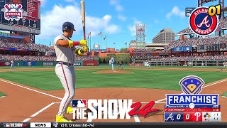 MLB The Show 24 Atlanta Braves vs Philadelphia Phillies  Opening Day  Franchise Mode 1  PS5 HD [upl. by Stewardson]