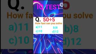 Test Your IQ Level shorts iqtest [upl. by Yasmar]