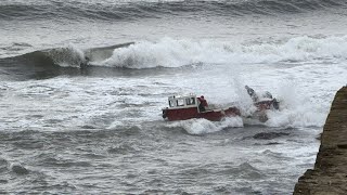 Fishing boat wreck off St Andrews Scotland [upl. by Arrec]