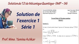 solution exercice1 série1 SMPS6  Harmoniques sphériques [upl. by Aihsenad350]