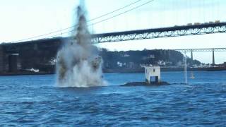 Queensferry Crossing  FRC  Beamer Rock blasting [upl. by Rebeh748]