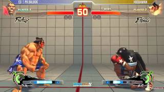 HADOCON IV SSFIVAE 2012 Top 16  Hoodaman E Honda vs EGPR Balrog Balrog [upl. by Dahraf]