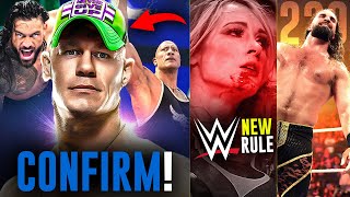 John Cena CONFIRMS Rock Vs Roman Reigns MATCH Becky Lynch BLOOD SPOT SECRET Seth Rollins WWE News [upl. by Banyaz]