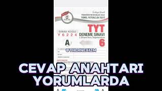 ÖZDEBİR TÜRKİYE GENELİ Y6224 CEVAP ANAHTARI 6 DENEME [upl. by Airdnahs]