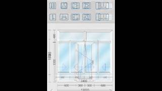 Window and Door PVC UPVC Aluminum Design Draw Calculate Software – iwindoor [upl. by Sucam157]