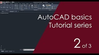 AutoCAD Basic Tutorial for Beginners  Part 2 of 3 [upl. by Nitsoj501]